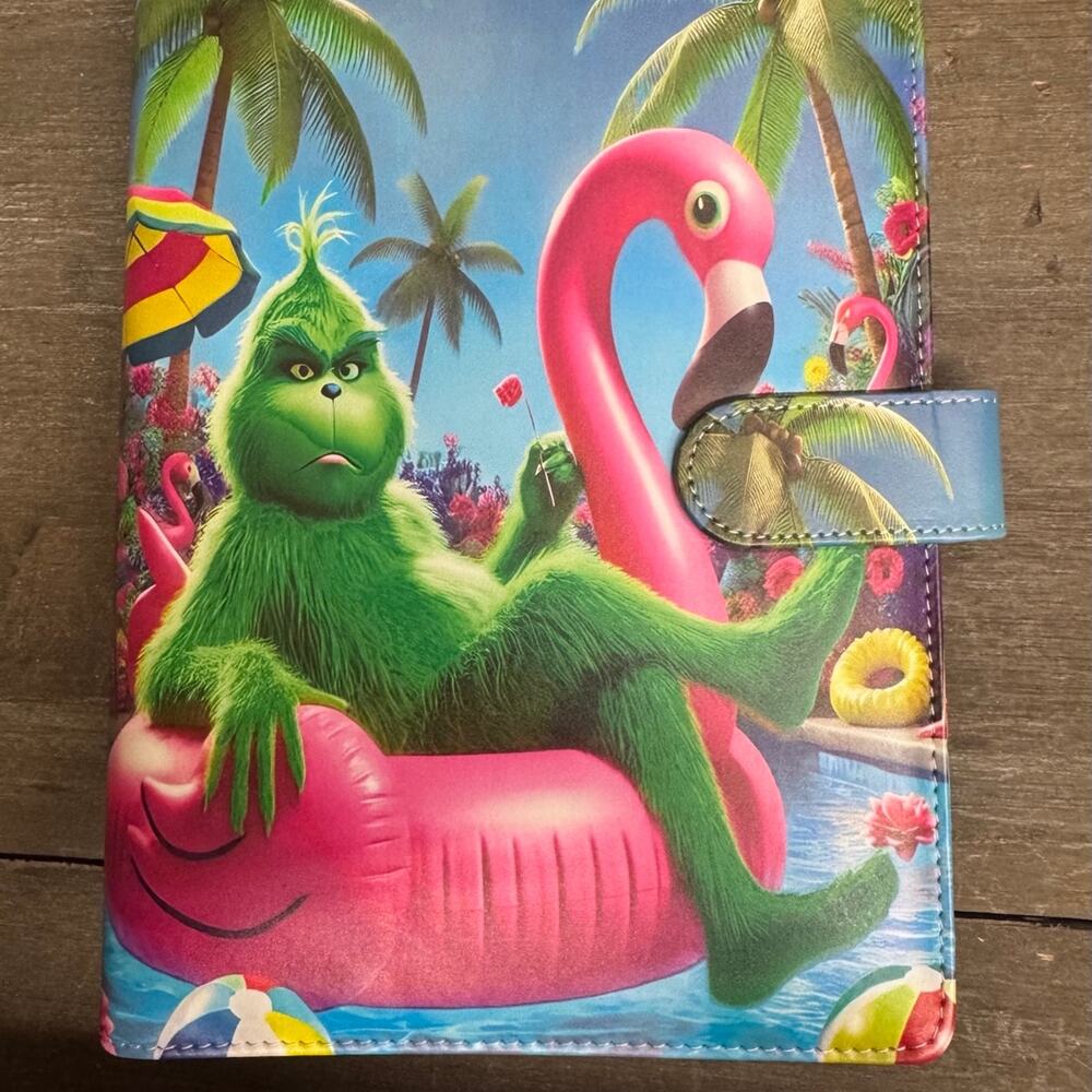 Grinch A5 6 ring binder with printed stationery paper